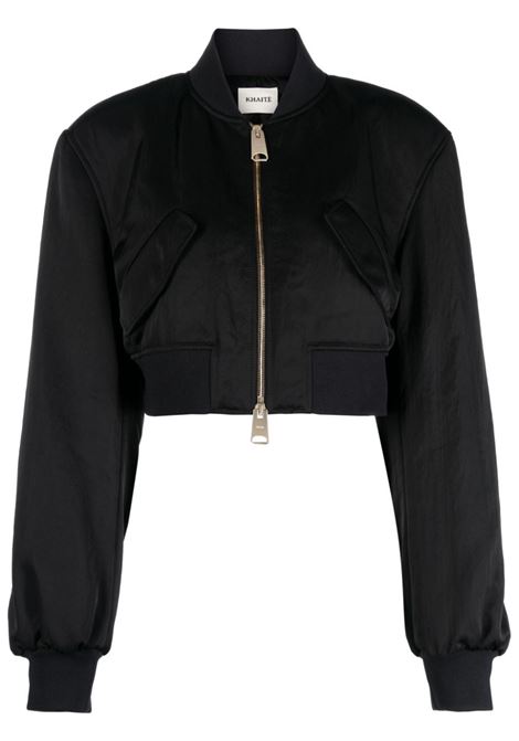 Black The Reggie cropped jacket - women KHAITE | 61204080200