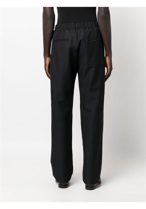 Blue monogram straight trousers - men LANVIN | RMTR0009572129