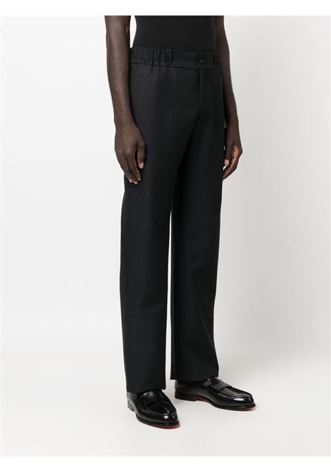 Blue monogram straight trousers - men LANVIN | RMTR0009572129