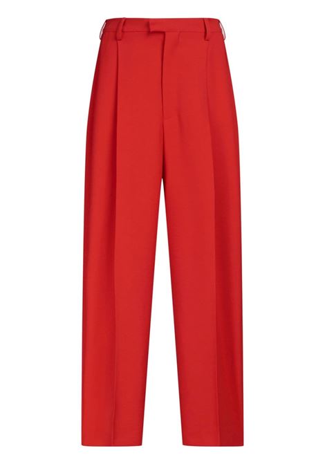 Pantaloni Tropical sartoriali in rosso - donna