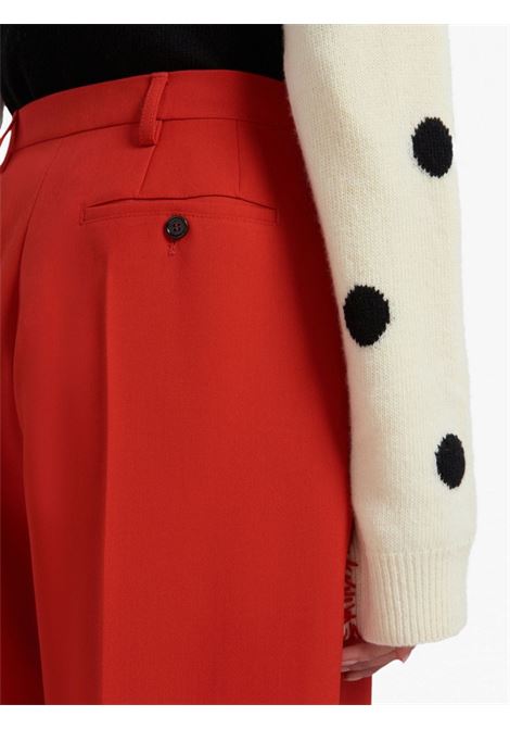 Red Tropical tailored trousers - women MARNI | PAMA0449U0TW83900R64