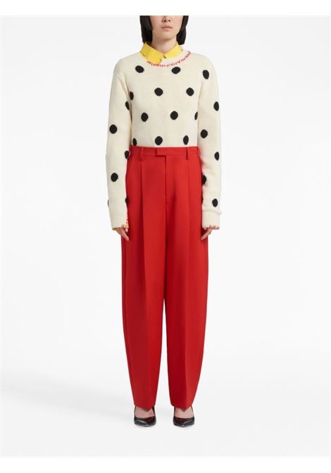 Red Tropical tailored trousers - women MARNI | PAMA0449U0TW83900R64