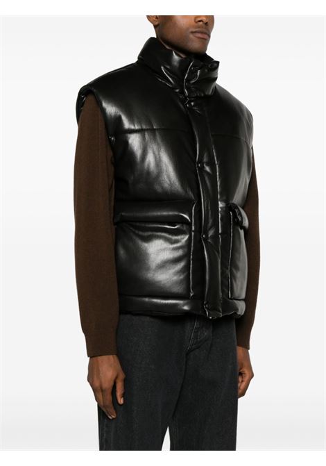 Black Jovan quilted gilet - men NANUSHKA | NM23CRTP00299BLK