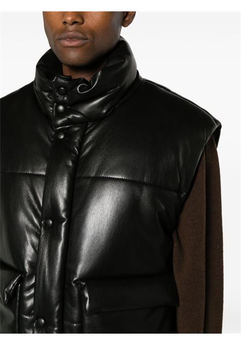 Black Jovan quilted gilet - men NANUSHKA | NM23CRTP00299BLK