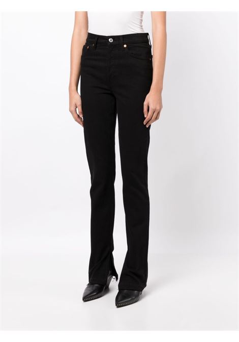 Black high-rise skinny boot jeans - women RE/DONE | 19303WHRSKBTBLK