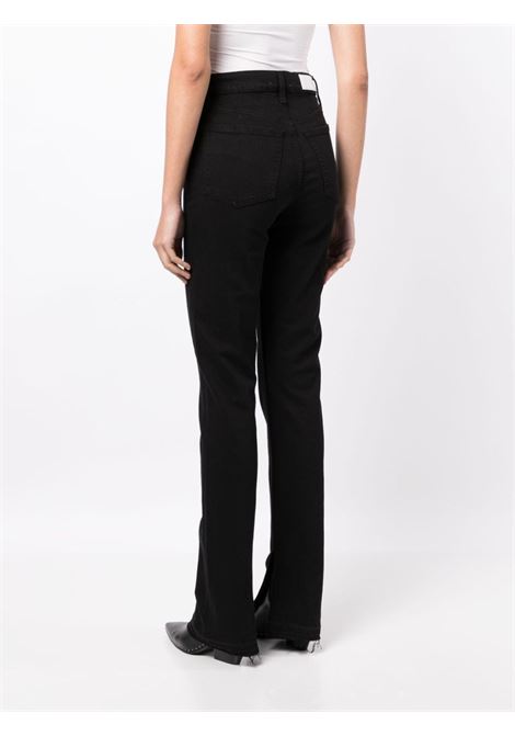 Black high-rise skinny boot jeans - women RE/DONE | 19303WHRSKBTBLK