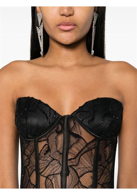 Black hailey corset-style top - women RETROFETE | FW237699BLK