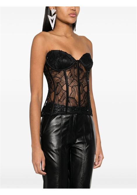 Black hailey corset-style top - women RETROFETE | FW237699BLK