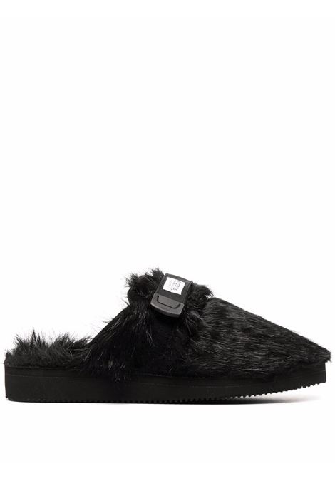 Black Zavo textured mules - unisex SUICOKE | OG0722EUBLK