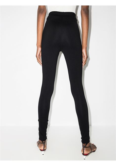 Leggings con zip in nero - donna WARDROBE.NYC | W2014R05BLK