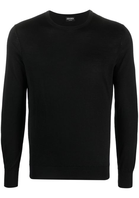 Black crew neck jumper - men ZEGNA | E8J00110K09