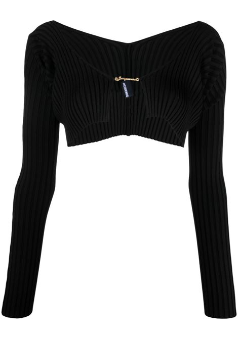 Top la maille pralu in nero - donna JACQUEMUS | 213KN1082190990