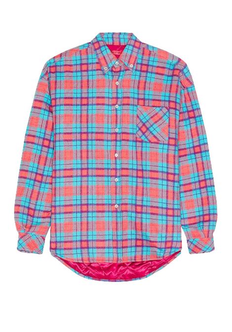 Multicolored check-design shirt - men