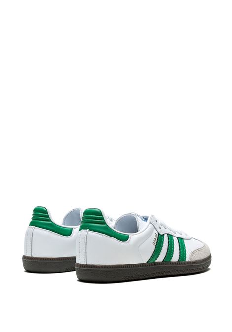 White, grey and green samba low-top sneakers - men ADIDAS | IG1024WHTGRN