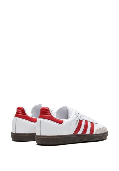 White, grey and red samba low-top sneakers - men ADIDAS | IG1025WHTRD