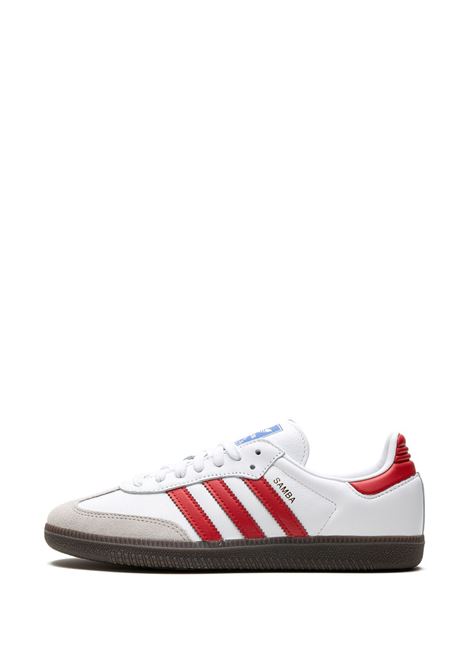 White, grey and red samba low-top sneakers - men ADIDAS | IG1025WHTRD