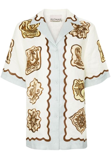 White Relic printed shirt Alemais - women ALEMAIS | Shirts | 3882TCRM