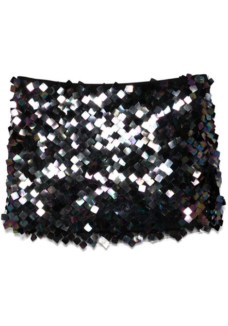 Black sequin-embellished skirt Amen - women