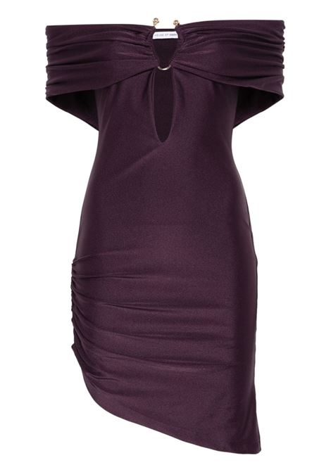 Bordeaux piercing-detailed mini dress Amen - women