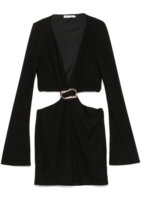 Abito mini con cut-out in nero Amen - donna