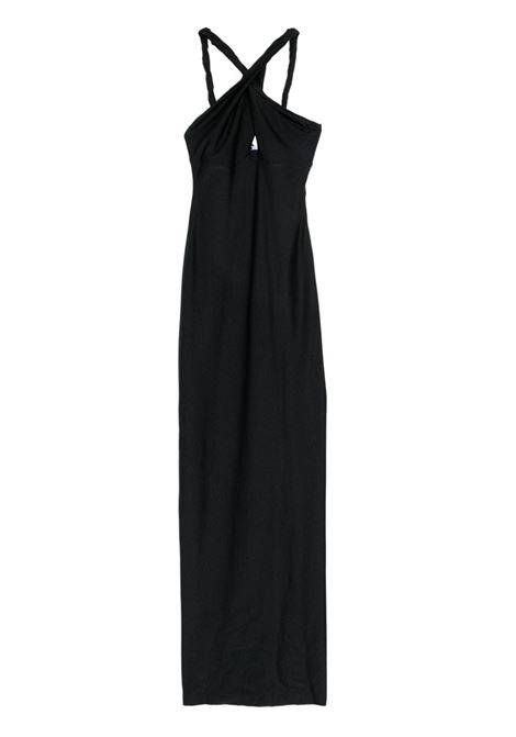 Black halterneck maxi dress Amen - women AMEN | Dresses | HMW24502009