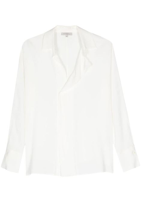 Blusa con scollo a V in bianco antonelli - donna