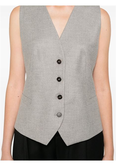 Gilet Fiumicino con pinces in grigio Antonelli - donna ANTONELLI | M3036869C903