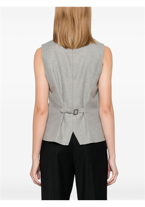 Grey Fiumicino gilet with pinces Antonelli - women ANTONELLI | M3036869C903