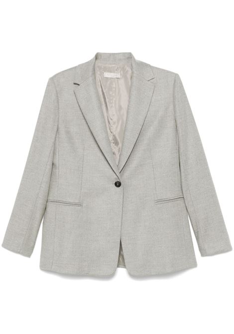 Grey mélange-effect blazer Antonelli - women