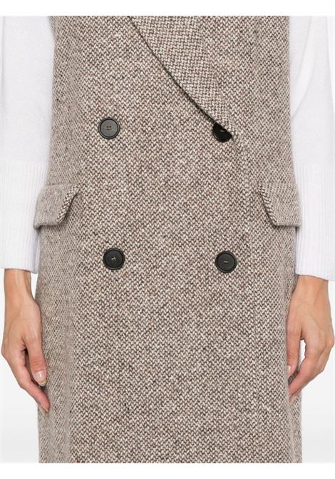 Beige Maxi Fabriano gilet Antonelli - women ANTONELLI | M7270881C212