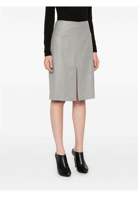 Grey twill weave midi skirt Antonelli - women ANTONELLI | M9259869C903