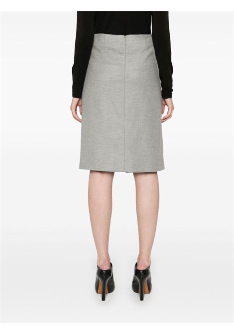 Grey twill weave midi skirt Antonelli - women ANTONELLI | M9259869C903