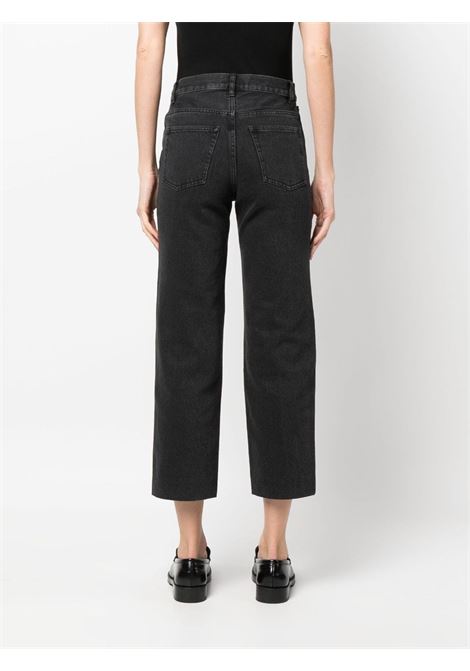 Jeans crop a vita media in nero A.P.C. - donna A.P.C. | COGEXF09131LZE