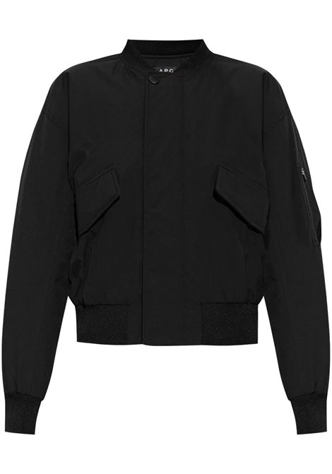 Bomber con colletto rotondo in nero di A.P.C. - donna