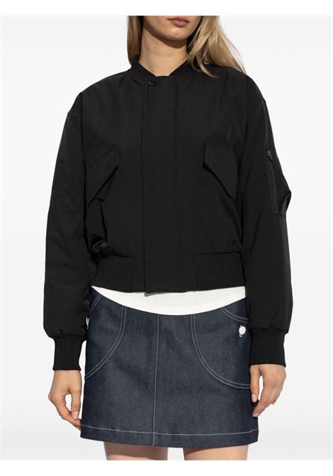 Bomber con colletto rotondo in nero di A.P.C. - donna A.P.C. | PSAIYF02843LZA