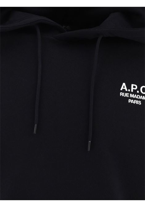 Felpa Oscar con cappuccio in nero di A.P.C. - uomo A.P.C. | PSAIYH02842LZA