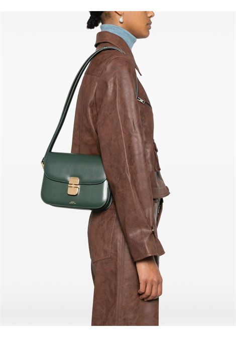 Borsa a spalla Grace piccola in verde A.P.C. - donna A.P.C. | PXBMWF61413KAF