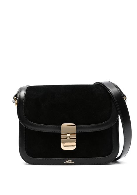 Black Grace suede shoulder bag A.P.C. - women