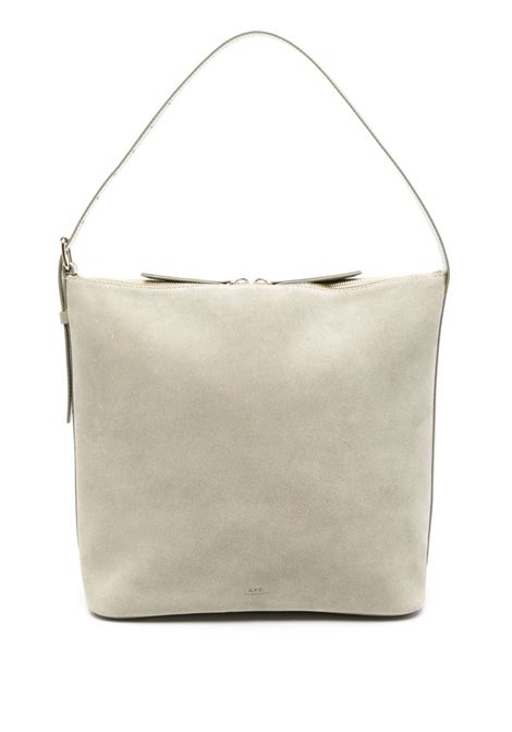 Borsa a spalla sac vera in beige A.P.C. - donna A.P.C. | PXCALF61902KAW