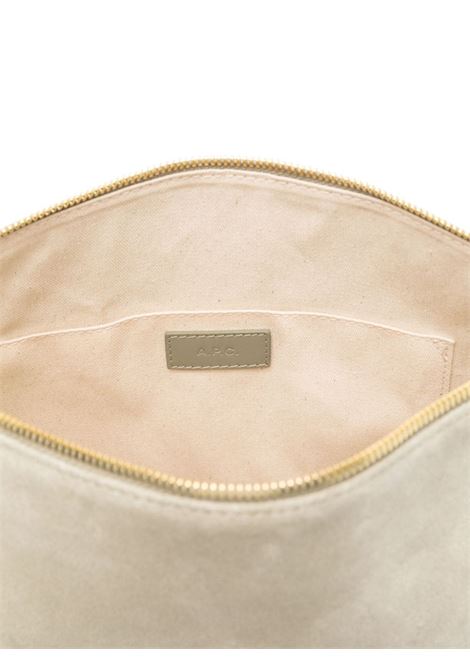 Borsa a spalla sac vera in beige A.P.C. - donna A.P.C. | PXCALF61902KAW