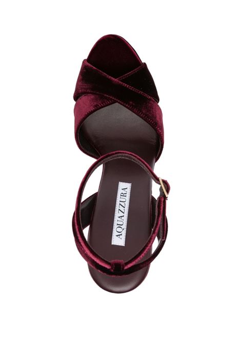 Burgundy 140mm velvet sandals Aquazzura - women AQUAZZURA | DVEHIGB0VELMLT