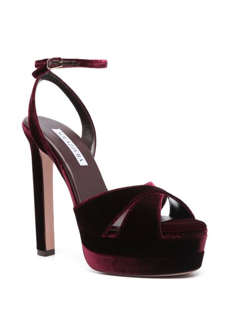 Burgundy 140mm velvet sandals Aquazzura - women AQUAZZURA | DVEHIGB0VELMLT