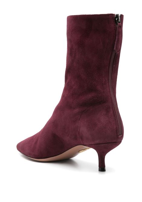 Burgundy 60mm side ankle boots Aquazzura - women AQUAZZURA | MNRMIDB0SUEDKA