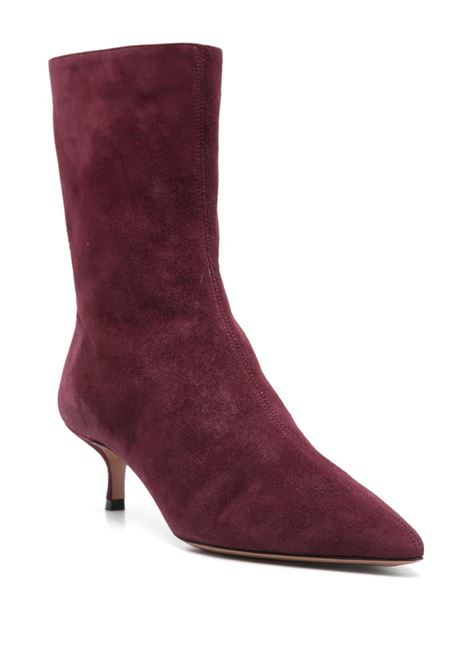 Burgundy 60mm side ankle boots Aquazzura - women AQUAZZURA | MNRMIDB0SUEDKA