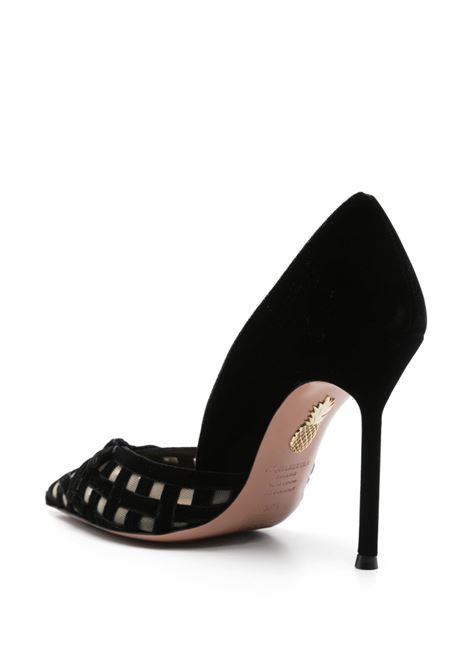 Black romance 110mm velvet pumps Aquazzura - women AQUAZZURA | RMNHIGP0VFM000