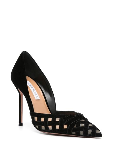 Black romance 110mm velvet pumps Aquazzura - women AQUAZZURA | RMNHIGP0VFM000