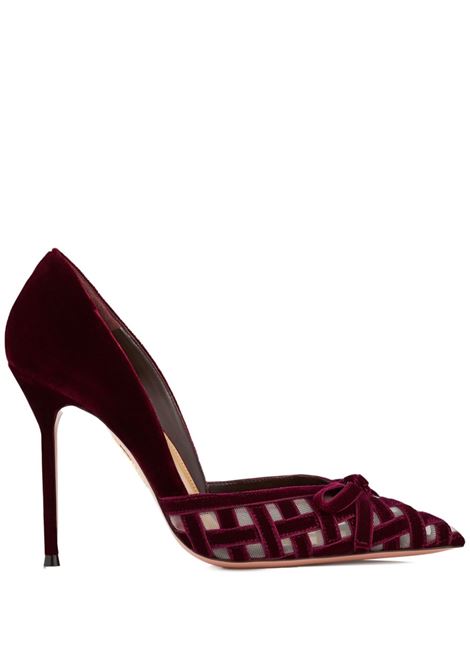 Decollete Romance 105mm in rosso Aquazzura - donna AQUAZZURA | RMNHIGP0VFMMLT