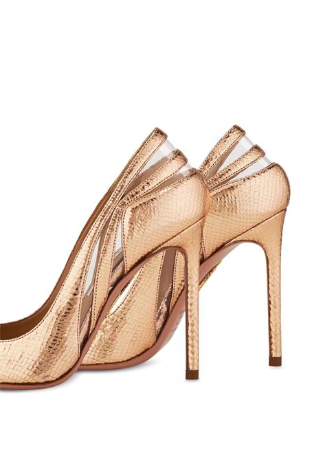 Rose gold 105mm Talk To Me pumps Aquazzura - women AQUAZZURA | TTMHIGP0MKVROG