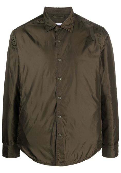 Dark green Lilo taffeta overshirt Aspesi - men