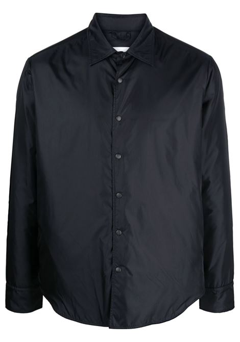 Dark blue classic-collar overshirt Aspesi - men